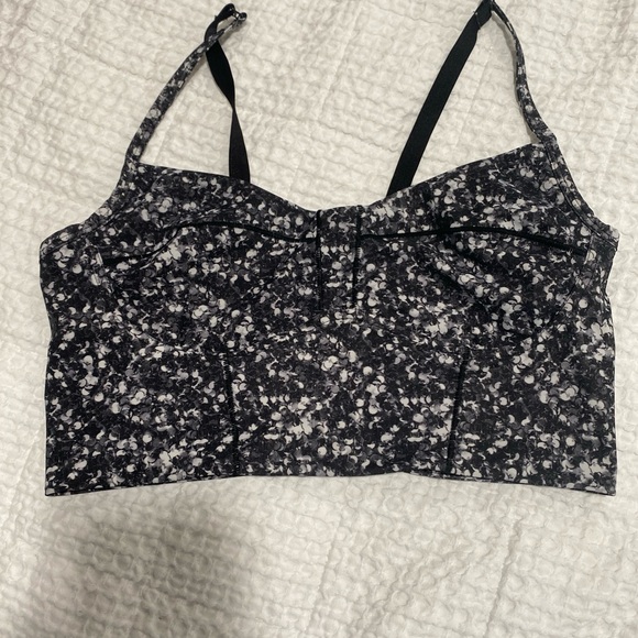 Lululemon Core Set Bra size 8 shimmy shimmer black white - Picture 3 of 9